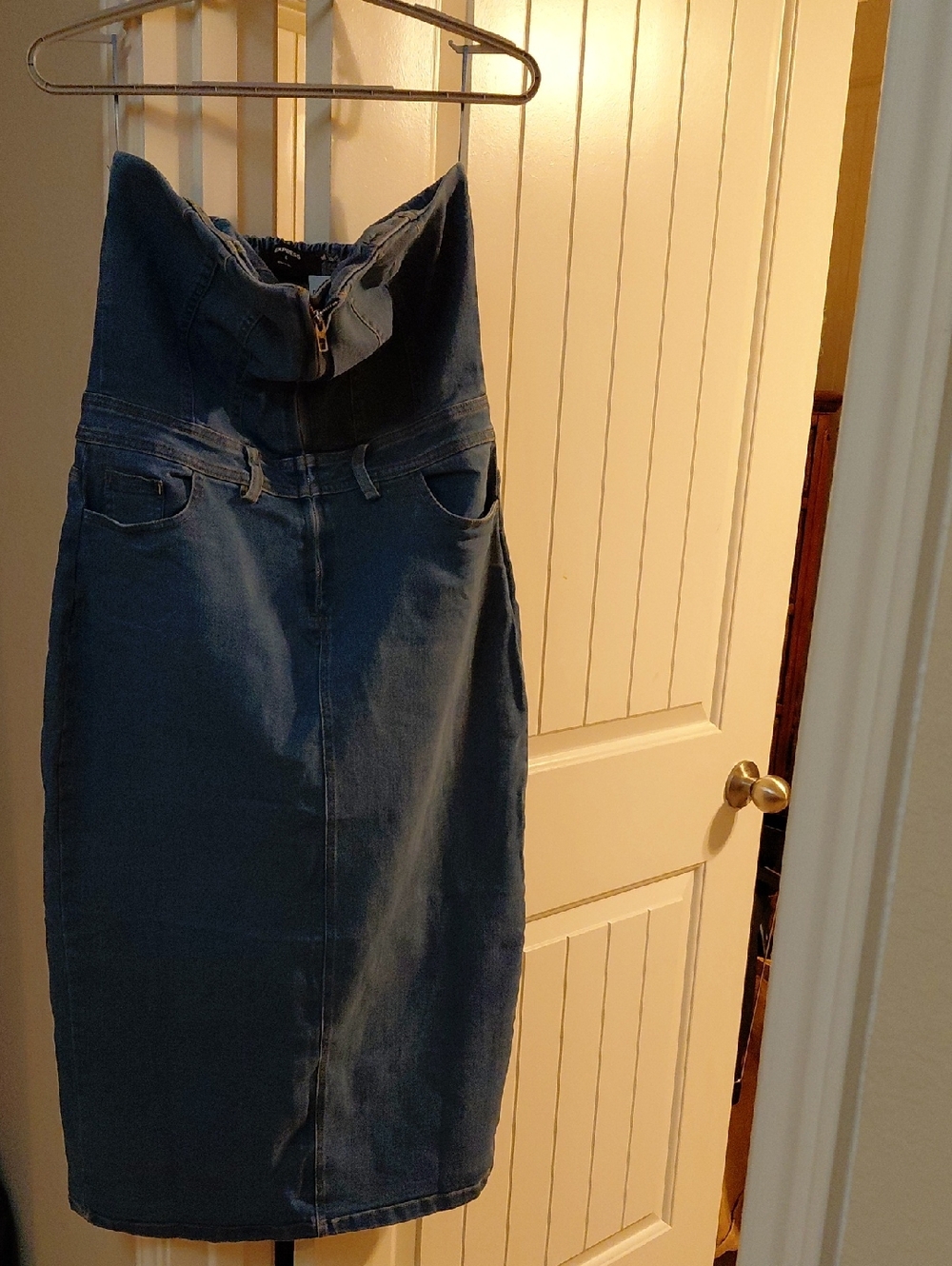 Denim Dress - Blue Size Large